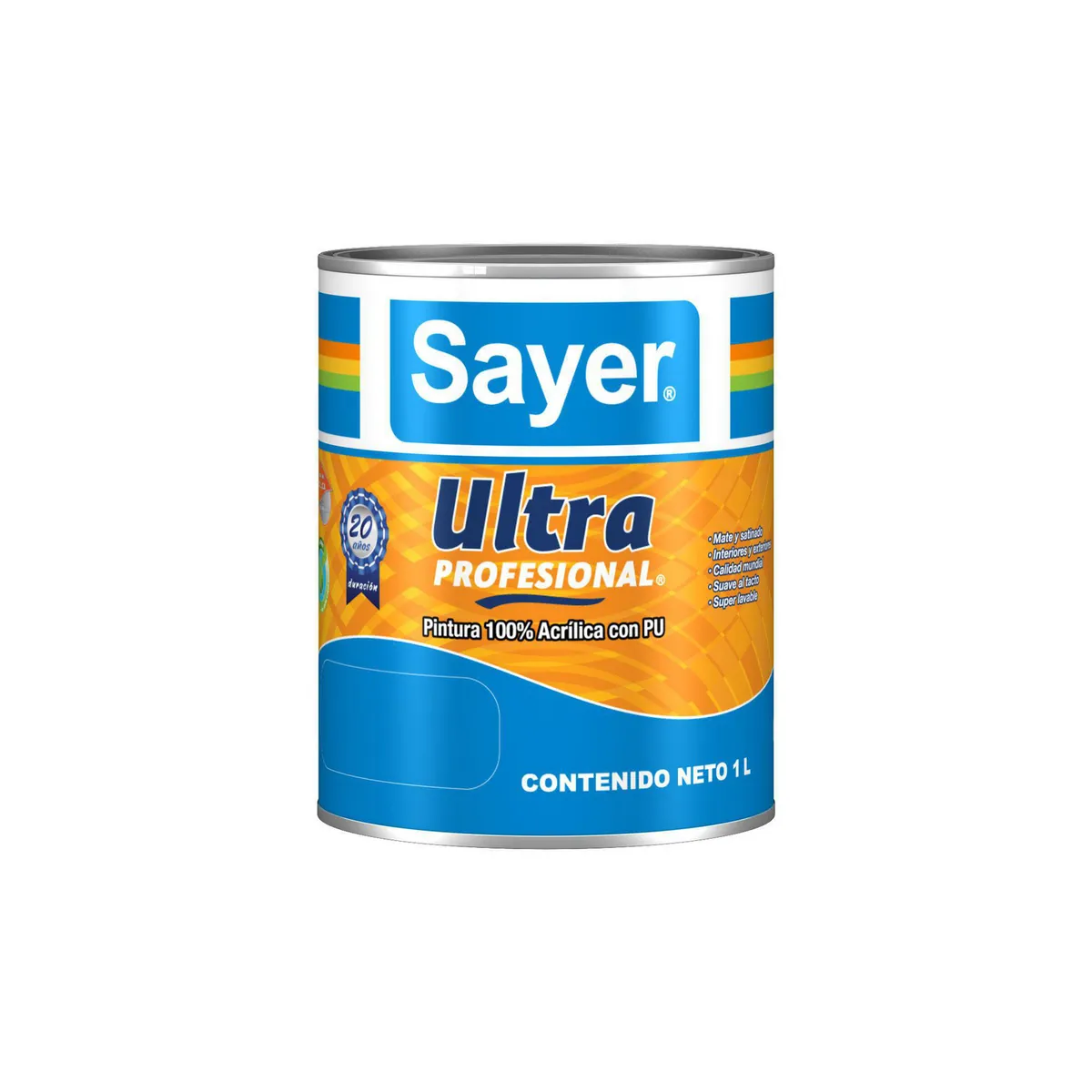Sayerlack - Pintura Acrilica Ultra Satinada Blanco.