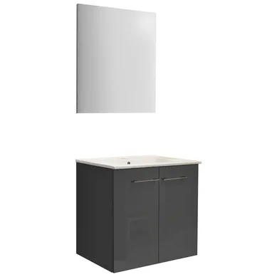 Mueble de bao Street con espejo gris