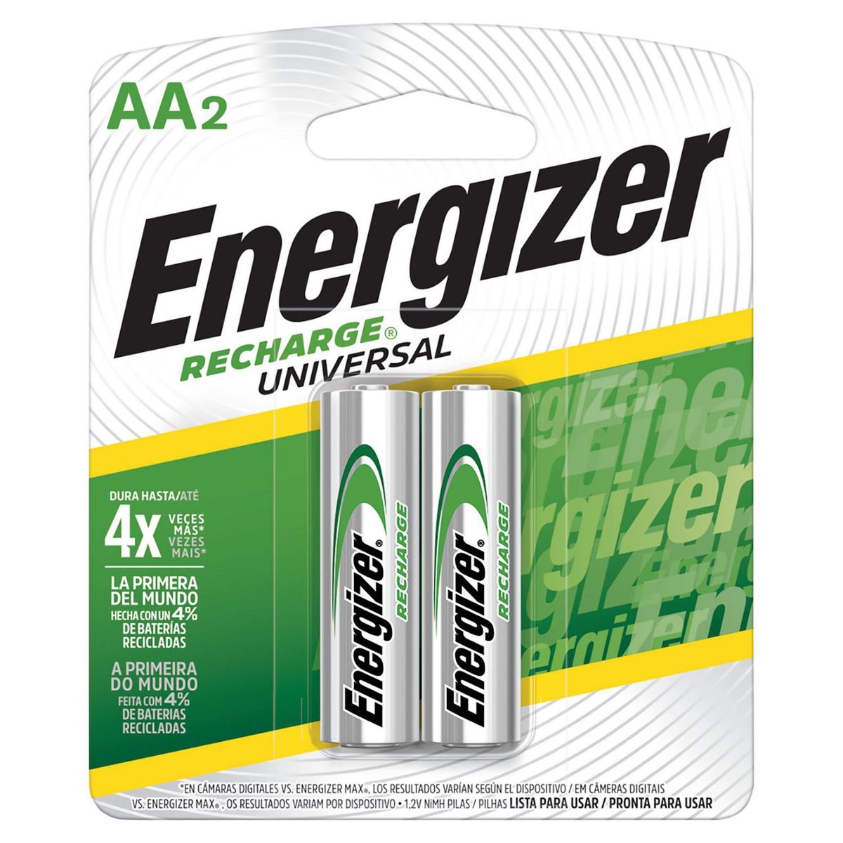Batería recargable AA2 Energizer, marca Energizer - Foto Principal