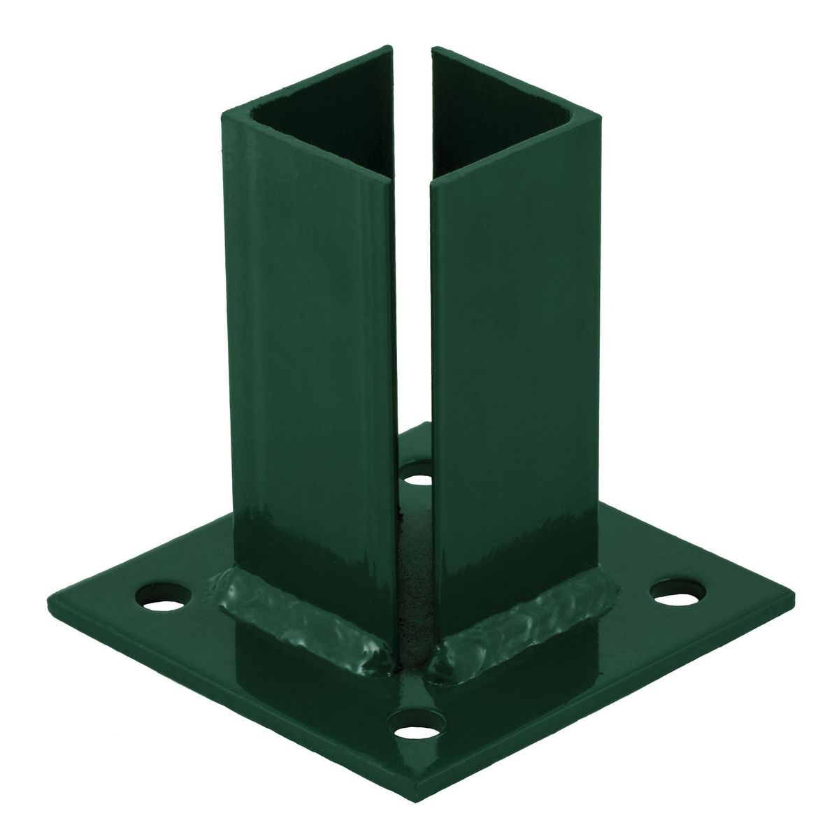 Base verde para poste de 2", marca Mallalux - Foto Principal