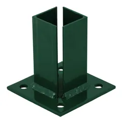 Base verde para poste de 2"