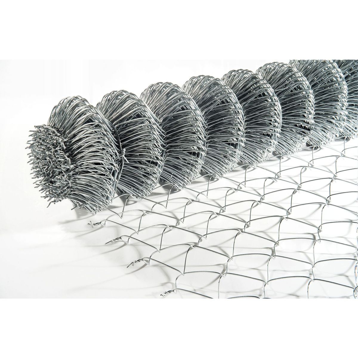 Mallalux - Malla ciclónica galvanizada cal 12.5 1.5 x 20 m