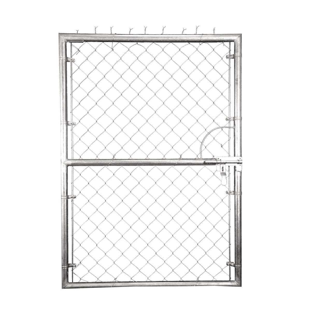 Mallalux - Puerta galvanizada 1 hoja 1 x 1.5 m