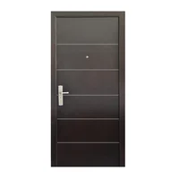 Puerta seguridad Contour nogal derecha 96 x 213 cm