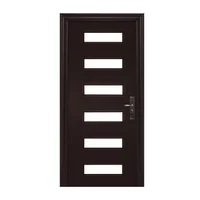 Puerta Seguridad Vista Chocolate Izquierda 95 x 215 cm