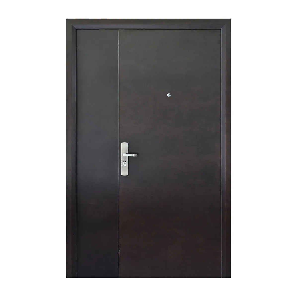 Serv Hogar - Puerta Seguridad Simple Nogal Derecha 130 x 215 cm