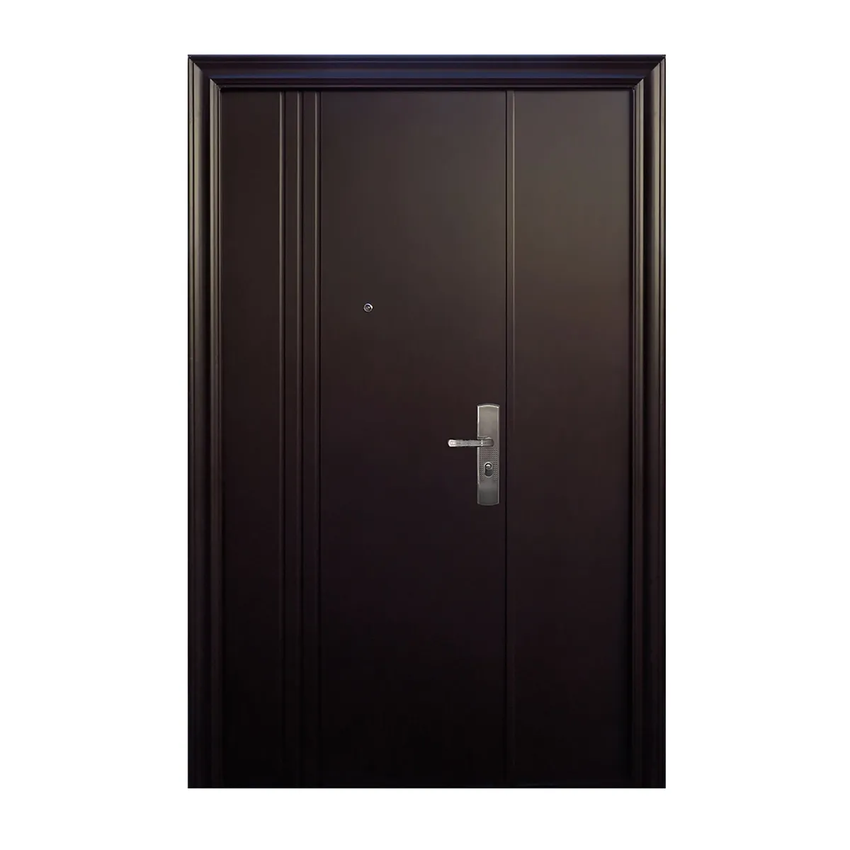 Puerta Seguridad 3 Líneas Chocolate Izquierda 120 x 215 cm, marca Serv Hogar - Foto Principal