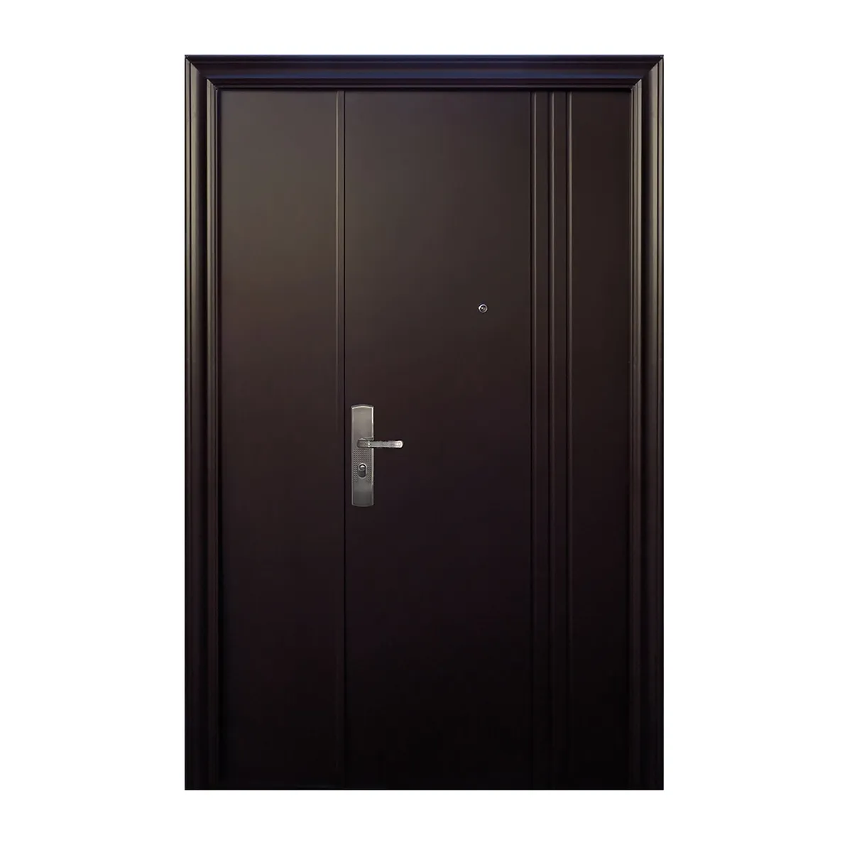 Puerta Seguridad 3 Líneas Chocolate Derecha 130 x 215 cm, marca Serv Hogar - Foto Principal