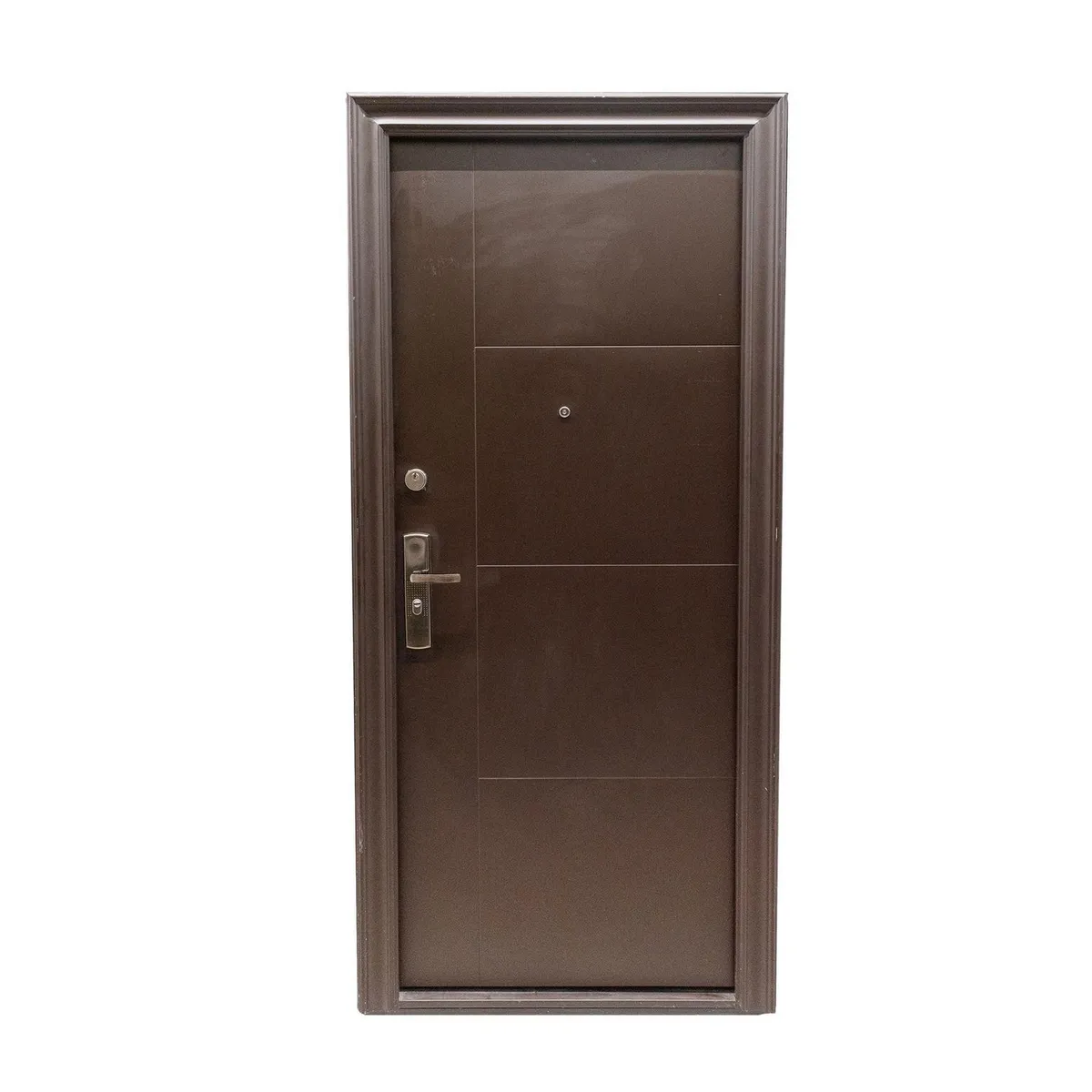 Serv Hogar - Puerta Seguridad Aspen Súper Chocolate Izquierda 95 x 213 cm