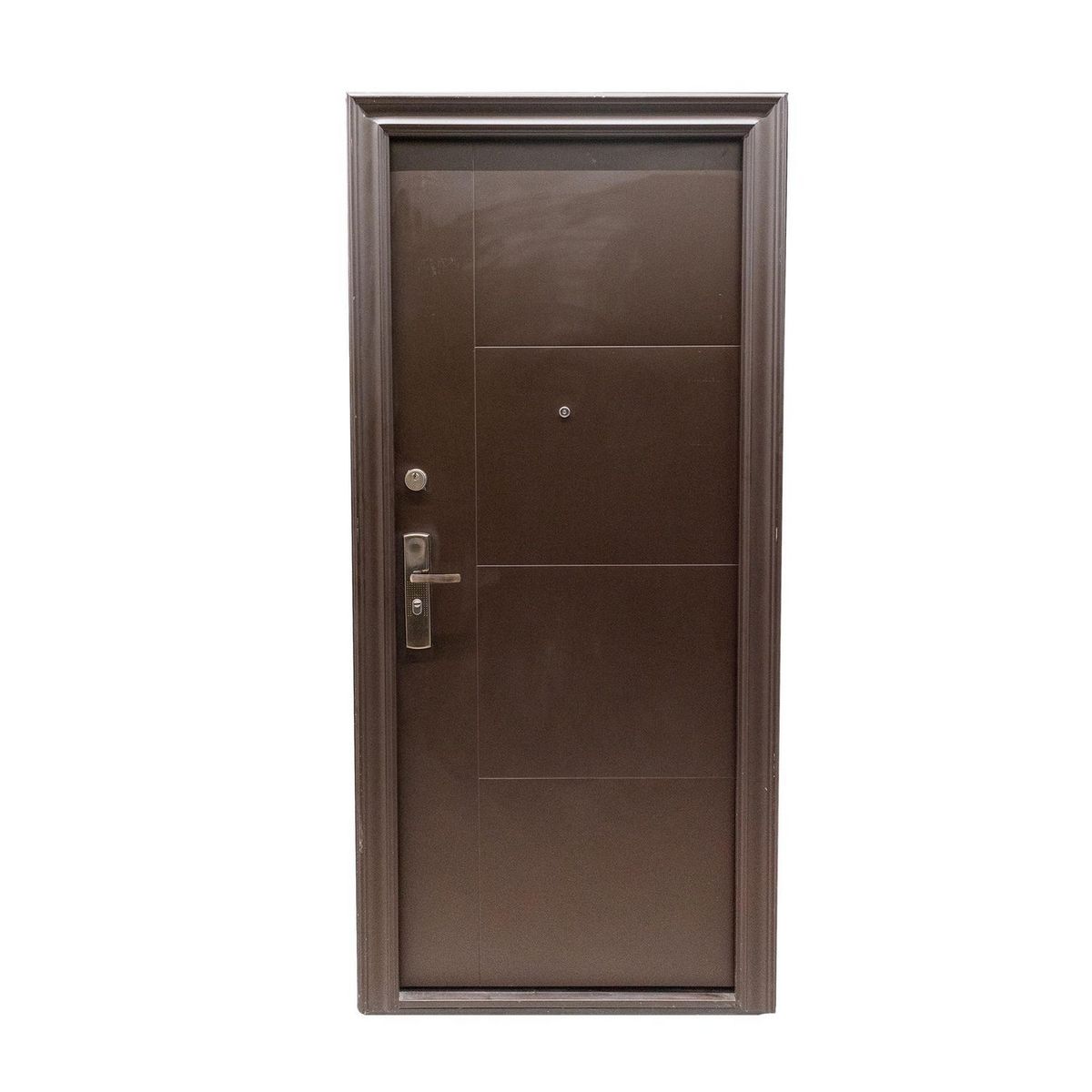 Serv Hogar - Puerta Seguridad Aspen Súper Chocolate Izquierda 95 x 213 cm