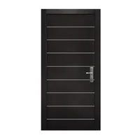 Puerta Seguridad Tesla Chocolate Izquierda 95 x 215 cm