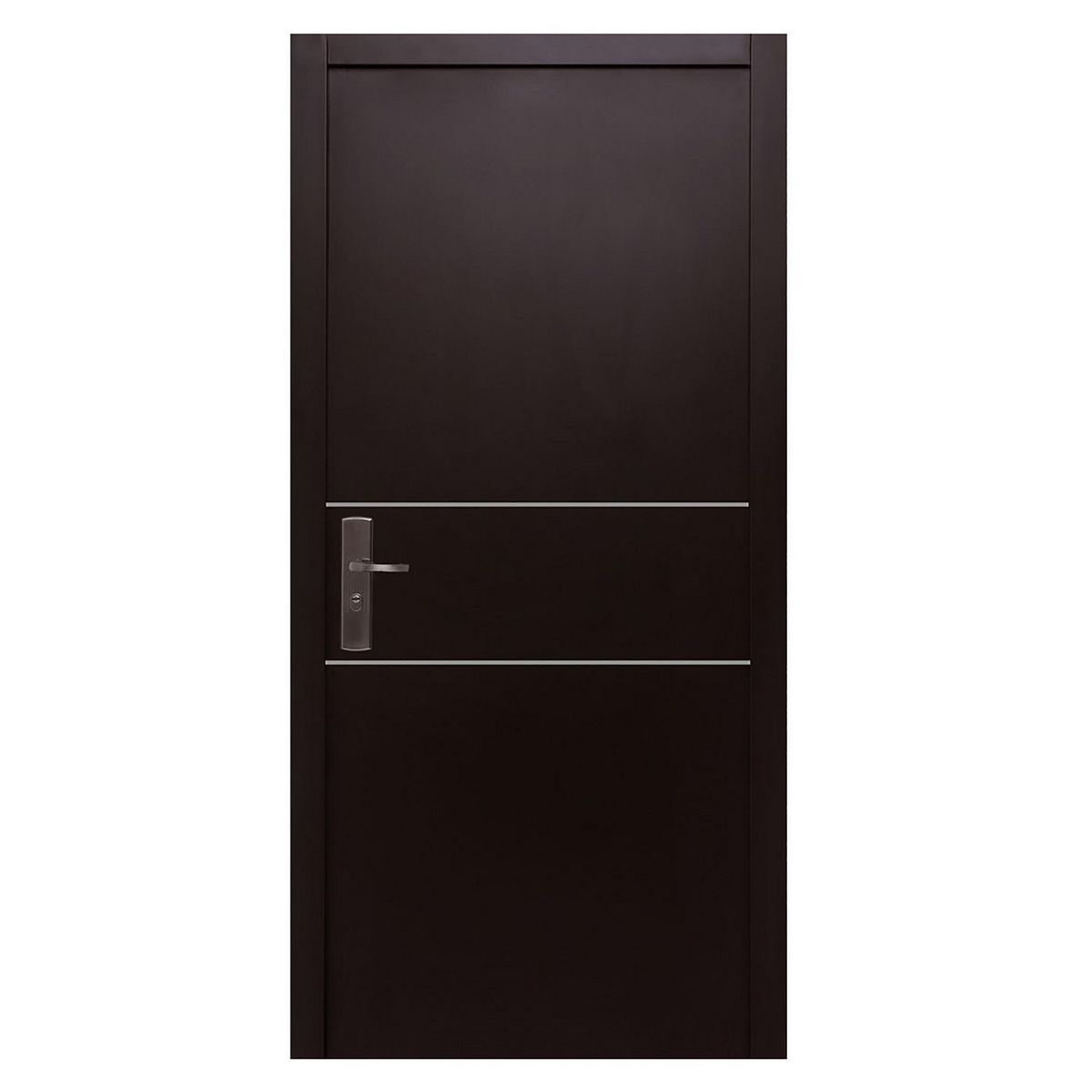 Serv Hogar - Puerta Seguridad Dual Chocolate Derecha 95 x 215 cm