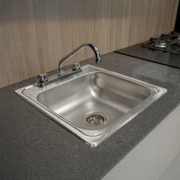 Fregadero EB 1 Tina 47 x 48 x 14 cm Empotrar con Accesorios