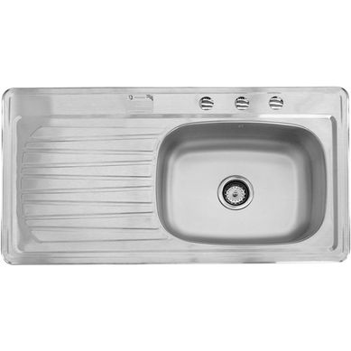 Fregadero EB 1 Tina 101 x 54 x 18 cm Empotrar con Escurridor Izquierdo