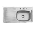 Fregadero EB 1 Tina 101 x 54 x 18 cm Empotrar con Escurridor Izquierdo