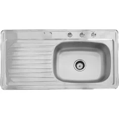 Fregadero EB 1 Tina 101 x 54 x 18 cm Empotrar con Escurridor Izquierdo