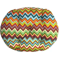 Cama ovalada diseño boton 43 x 58 cm zigzag naranja