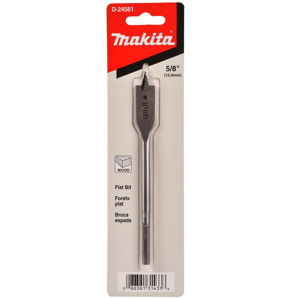 Broca De Manita P/Madera 5/8" X 6", marca Makita - Foto 2