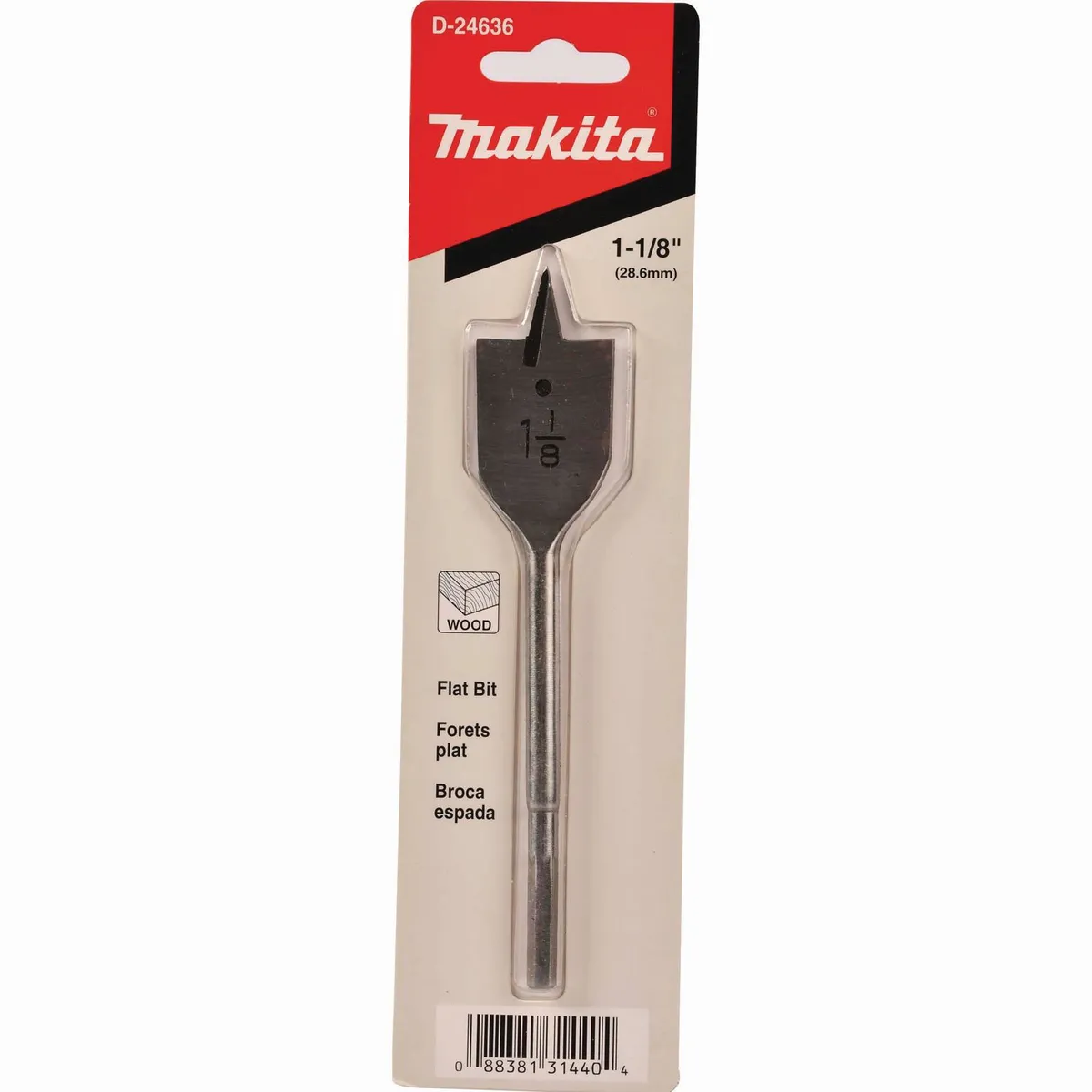 Makita - Broca De Manita P/Madera 1 1/8" X 6 1/2"