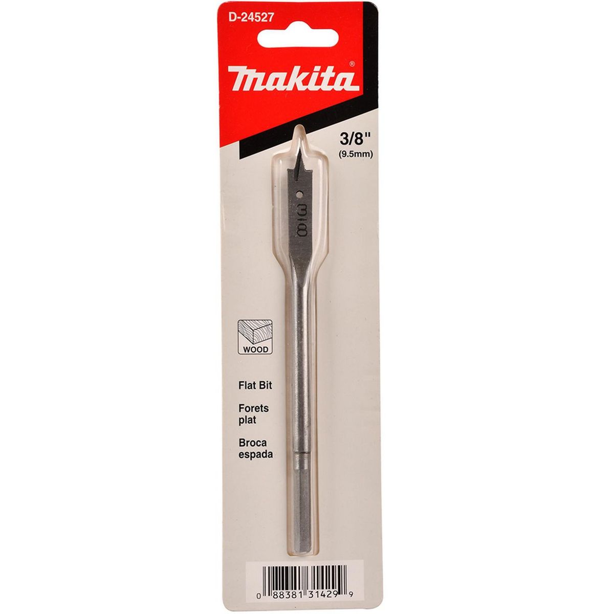 Makita - Broca Manita Para Madera 3/8"X6"