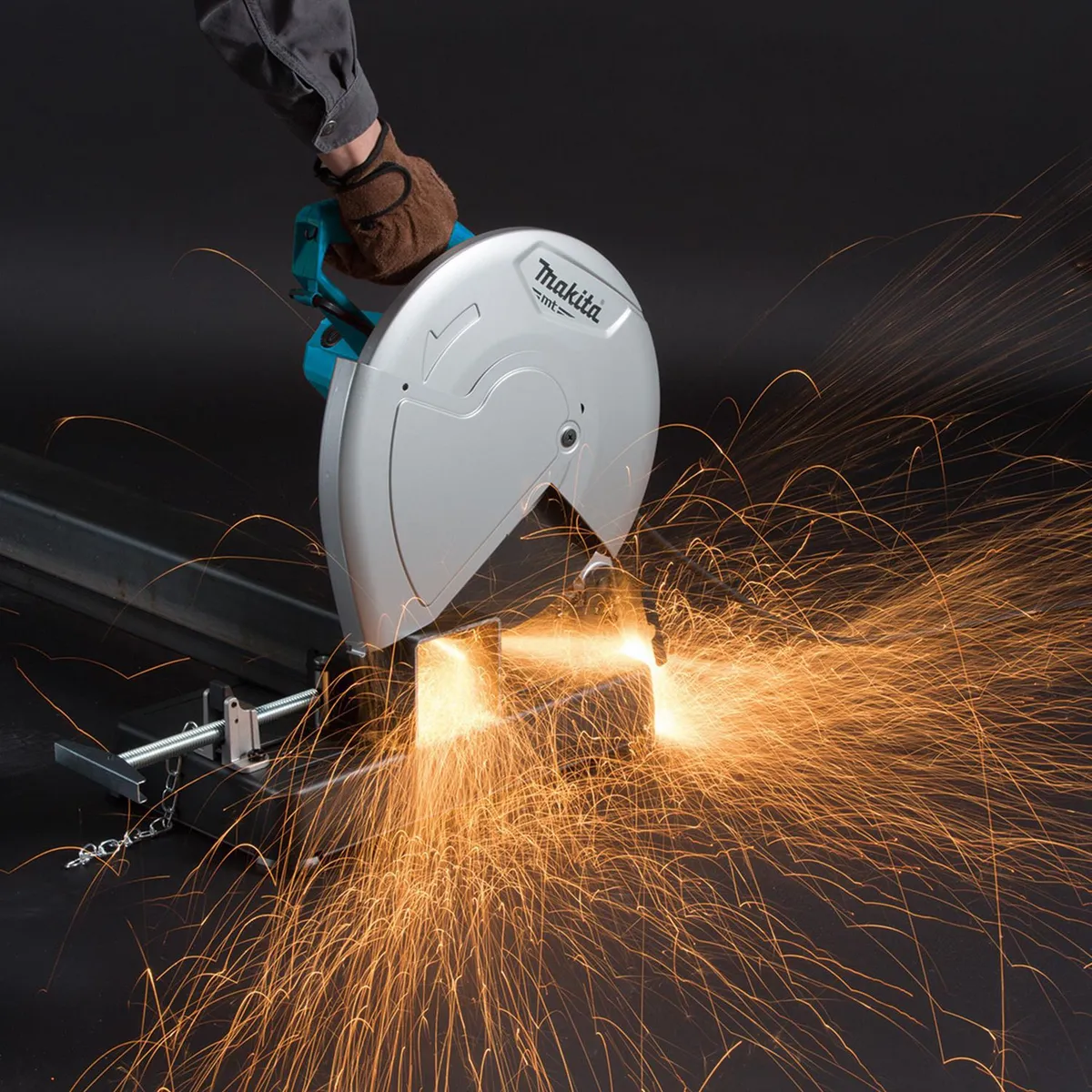 Cortadora de Metal 14" 3800 RPM 2000W con Disco Abrasivo y Llave, marca Makita - Foto 2