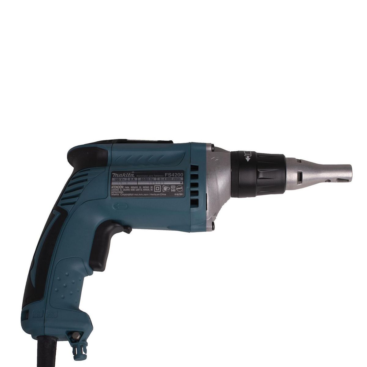 Makita - Atornillador 1/4" 0 - 4500 RPM para Tabla Roca 570W Makita