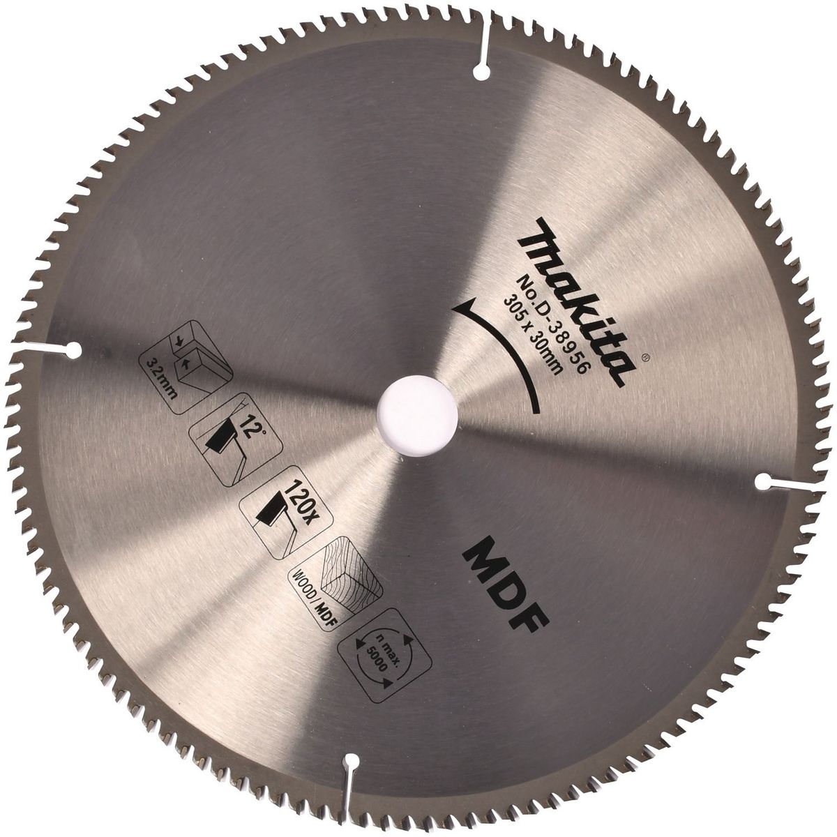 Makita - Hoja de Sierra Circular 12" X 120 D para Mdf 1 3/16" con Reductores