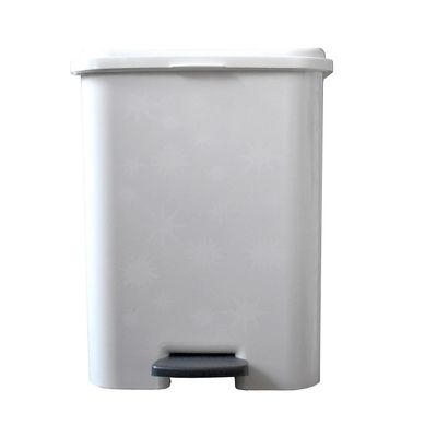 Bote de Basura Pl�stico con Pedal de 16L Blanco
