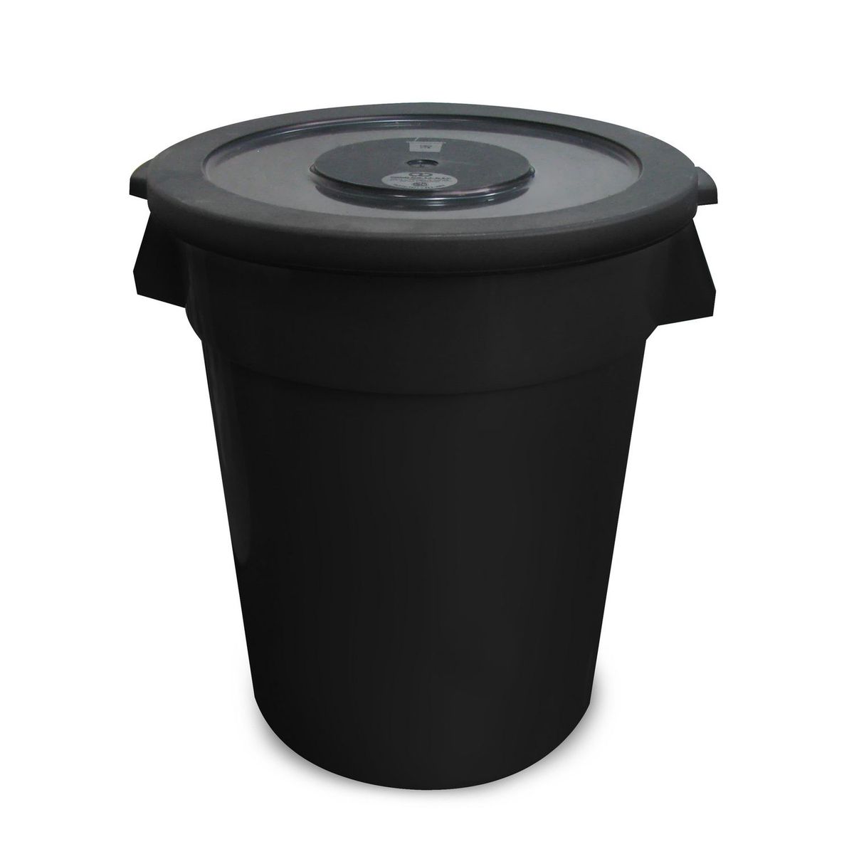 Alica - Bote de Basura Plástico con Tapa de 120L Negro