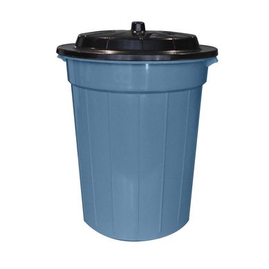 Bote de Basura Venecia Pl�stico con Tapa de 65L Azul