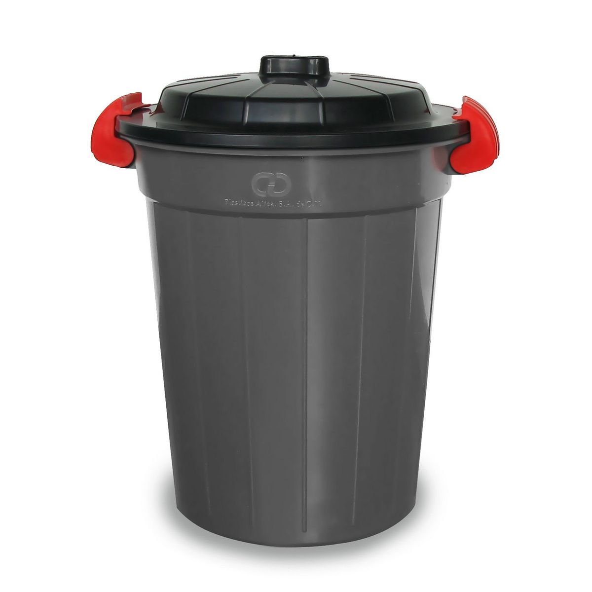 Alica - Bote de Basura Plástico con Tapa de 65L Gris