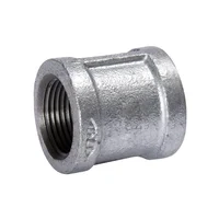 Cople liso hm galv roscado de 3/8