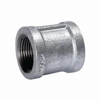 Cople liso hm galvanizado roscado de 3/4