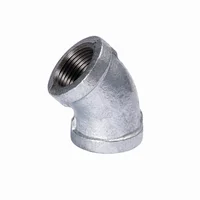 Codo hm galvanizado roscado 45 de 3/4