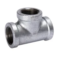 Tee hm galvanizada roscada de 3/8