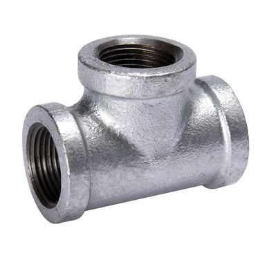 Tee reducida hm galv roscado de 1 x 3/4