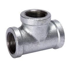 Tee reducida hm galv roscada de 3/4 x1/2