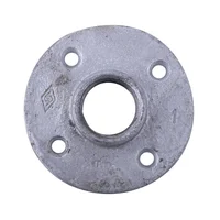 Flange piso hm galvanizada roscada de 1