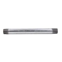Niple 1/2 x 8 galvanizado roscado ced-40 c/cost