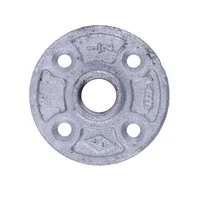Flange piso hm galvanizada roscada  1/2