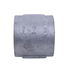 Cople liso hm galvanizado roscado de 2