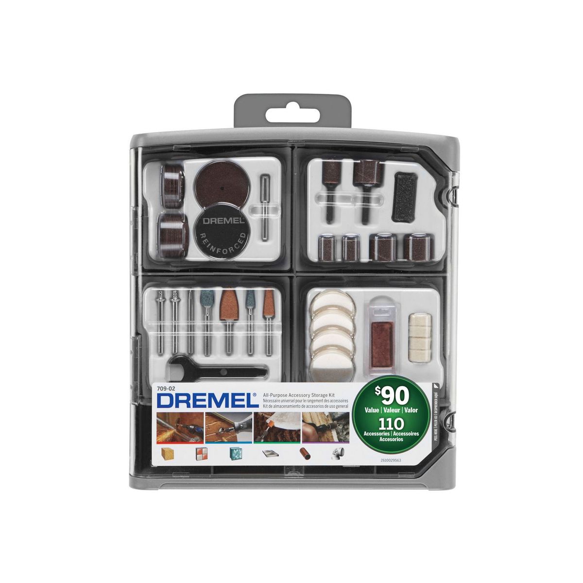 Dremel - Kit multipropósito de 110 accesorios