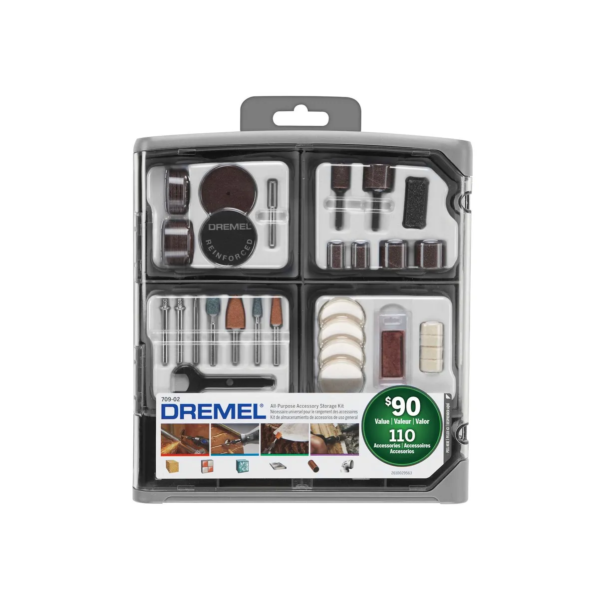 Dremel - Kit multipropósito de 110 accesorios