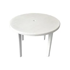 Mesa Redonda blanca