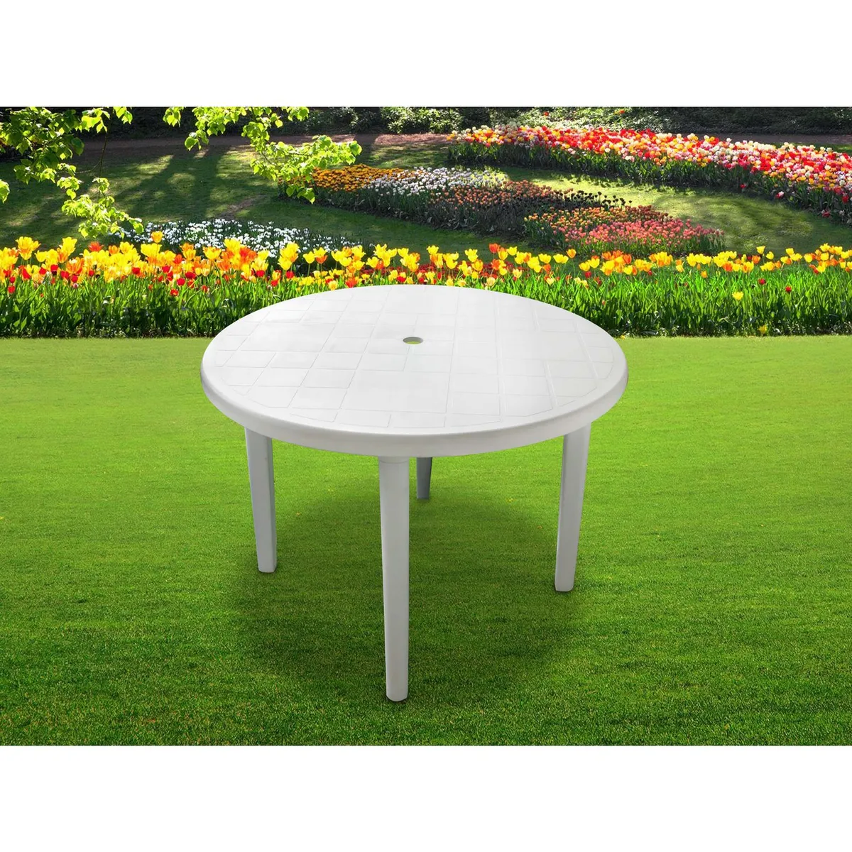 Alica - Mesa Redonda blanca