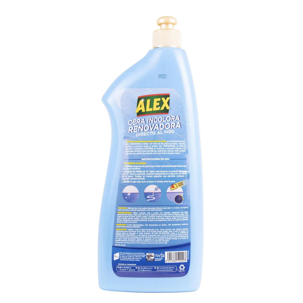 Cera renovadora superficies frías 900 ml, marca Alex - Foto 2