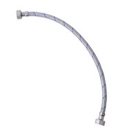 Manguera   lavabo aluminio 1/2x1/2x40