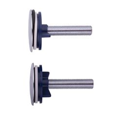 Juego de tapones cubre taladros cromo