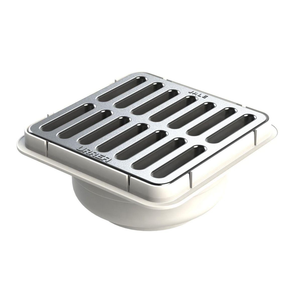 Urrea - Coladera cuadrada universal rejilla inox