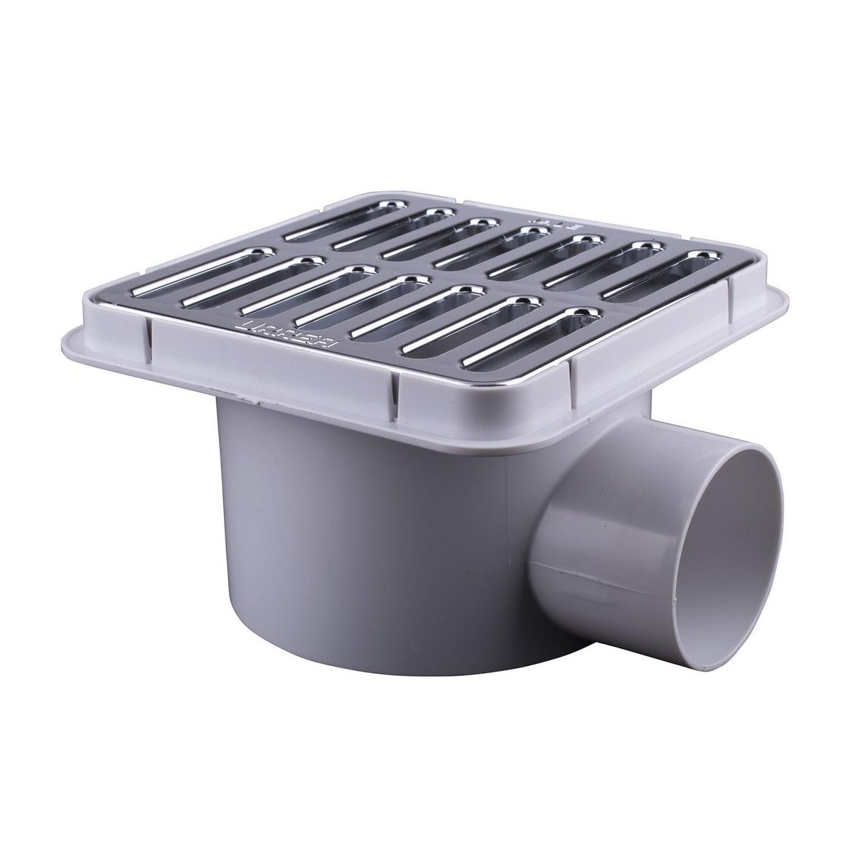 Coladera cuad salid lateral rejilla crom, marca Urrea - Foto 2